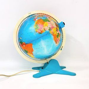 1988 Vintage Fisher Price Light-up Globe